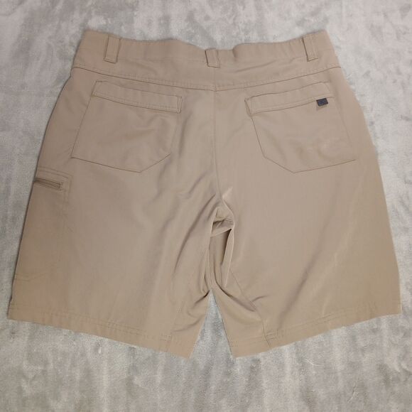 ZeroXposur Travel Series Shorts Mens 38 Beige Khaki Cargo Performance Stretch - Picture 4 of 8